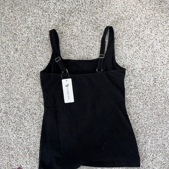 NWT V for City Cotton Cami with Unpadded Shelf Bras - Picture 2 of 5